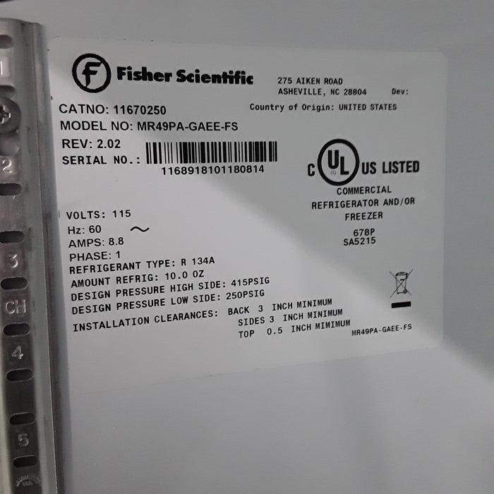 Fisher Scientific Fisher Scientific MR49PA-GAEE-FS Lab Refrigerator Research Lab reLink Medical