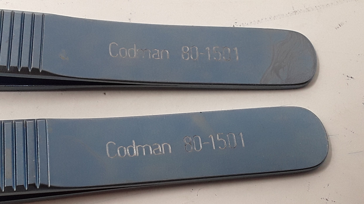 Codman Codman 80-1501 Malis Titanium Forceps Straight Fine Tip Set of 2 Surgical Instruments reLink Medical