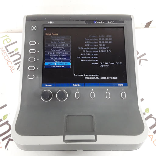 Sonosite Sonosite S-ICU Portable Ultrasound System Ultrasound reLink Medical