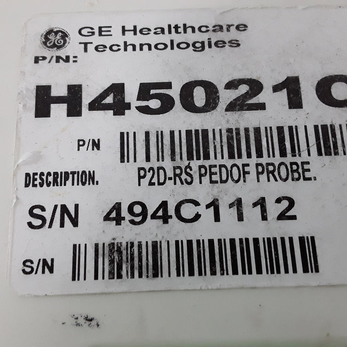 GE Healthcare P2D CW Pencil Probe Ultrasound Probe