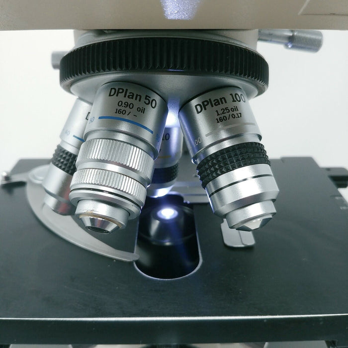 Olympus Olympus Microscope BH2 BH-2 with 100W Lamphouse and 50x Oil Objective Lab Microscope reLink Medical