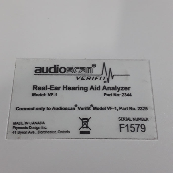 Audioscan Audioscan VF-1 Verifit Real-Ear Hearing Aid Analyzer Audiology reLink Medical