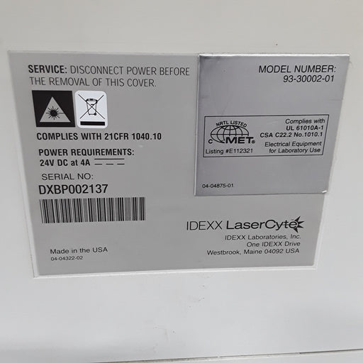 Idexx Laboratories , Inc. Idexx Laboratories , Inc. 93-30002-01 LaserCyte Hematology Analyzer Clinical Lab reLink Medical