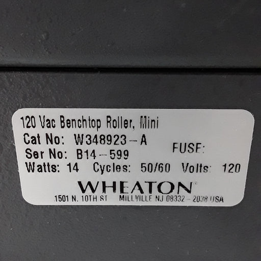 Wheaton Industries Inc Wheaton Industries Inc 120 Vac Mini Benchtop Roller Research Lab reLink Medical