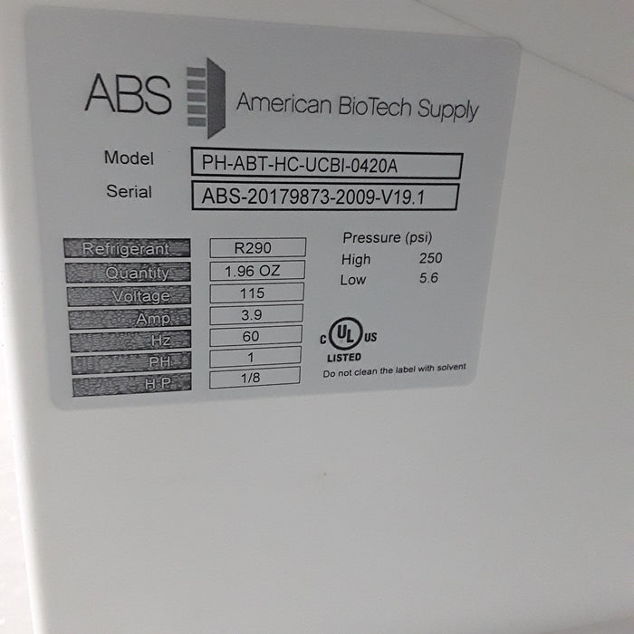 ABS ABS PH-ABT-HC-UCBI-0420A Med Freezer Research Lab reLink Medical