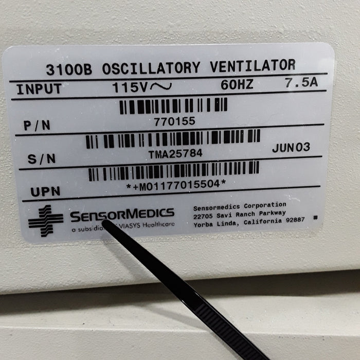 CareFusion CareFusion SensorMedics 3100B Ventilator Respiratory reLink Medical