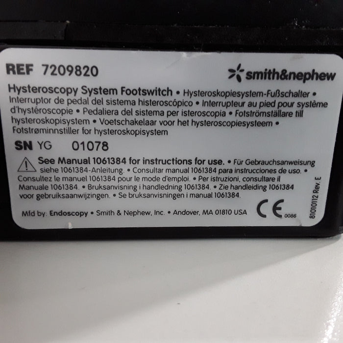Smith & Nephew Smith & Nephew 7209820 Foot Switch Electrosurgical Units reLink Medical