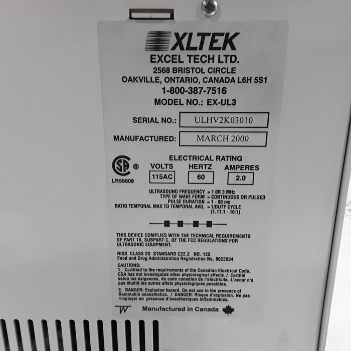 XLTEK XLTEK ULTRA III EX-UL3 Ultrasound Therapy Console  reLink Medical