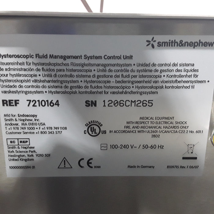 Smith & Nephew Smith & Nephew 7210164 Hysteroscopic Fluid Management System Control Unit Surgical Equipment reLink Medical