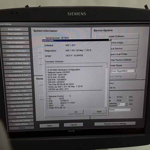 Siemens Medical Siemens Medical Acuson S2000 Diagnostic Ultrasound System  reLink Medical