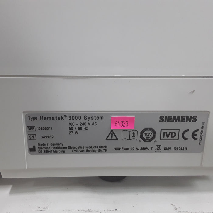 Siemens Medical Siemens Medical Hematek 3000 Slide Stainer Histology and Pathology reLink Medical
