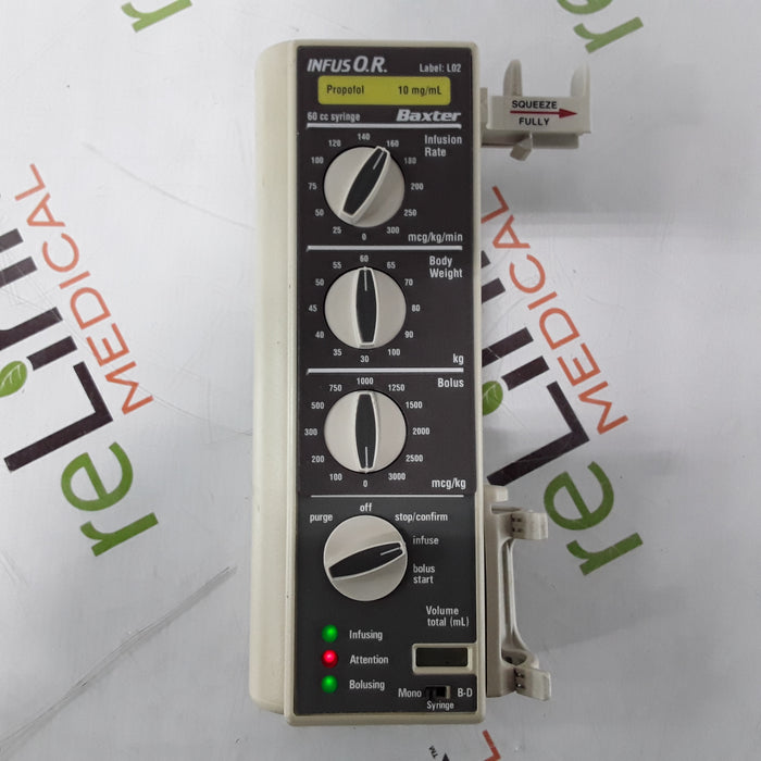 Baxter Healthcare Baxter Healthcare InfusOR Infusion Pump Infusion Pump reLink Medical