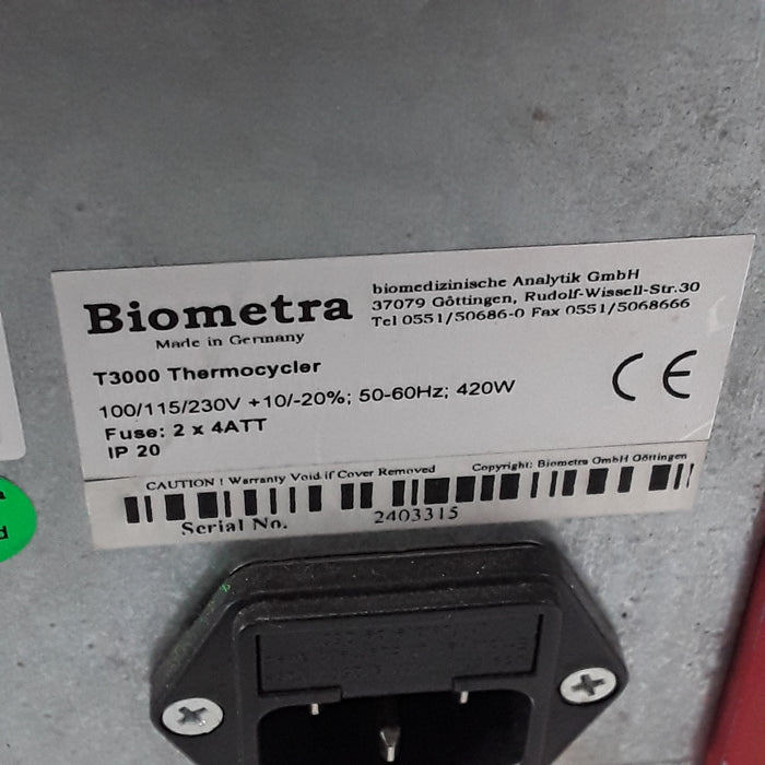 Biometra Biometra T3000 Thermocycler Research Lab reLink Medical