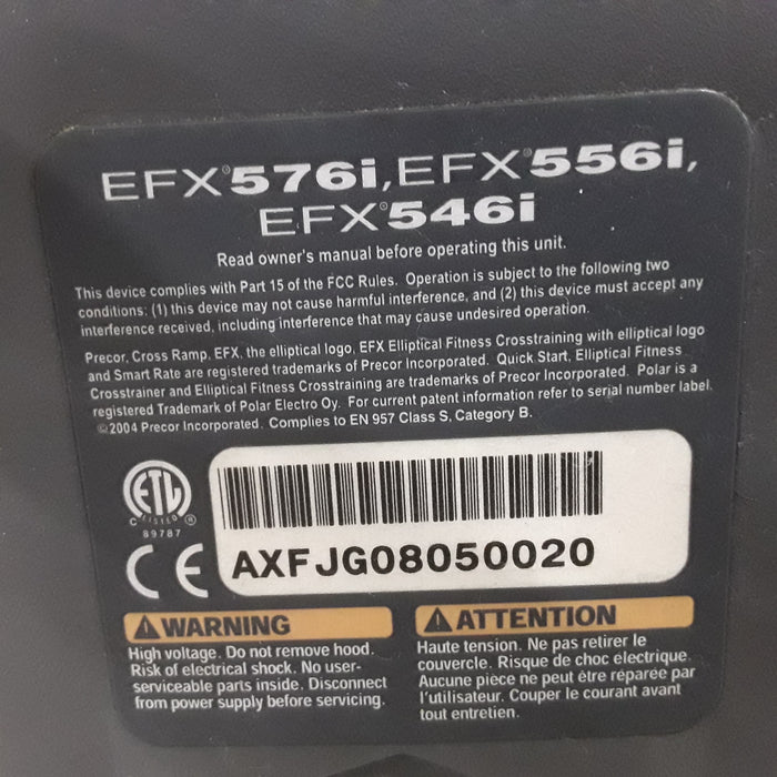 Precor USA EFX556i Elliptical Machine