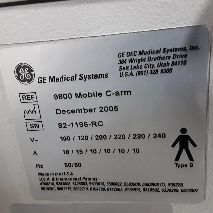 OEC Medical Systems OEC Medical Systems 9800 Plus C-Arm C-Arms & Tables reLink Medical