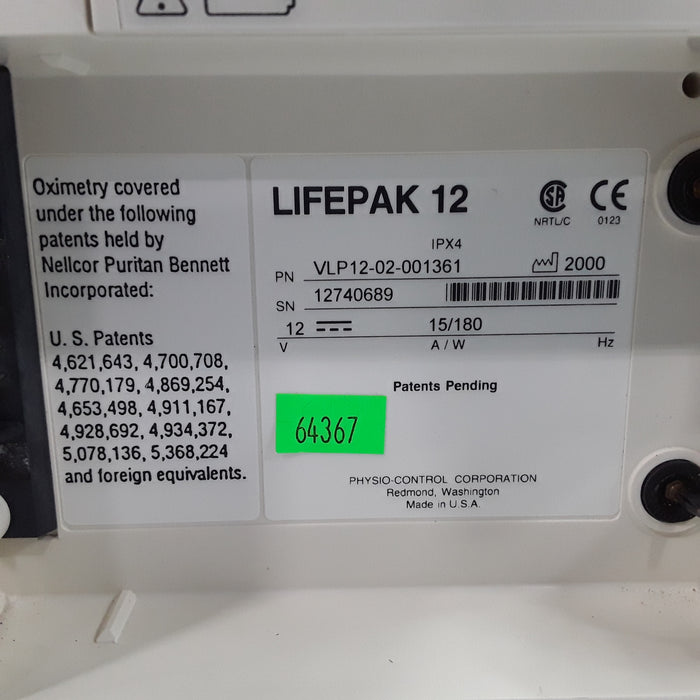 Physio-Control Physio-Control LIFEPAK 12 12 LEAD DEFIB Defibrillators reLink Medical