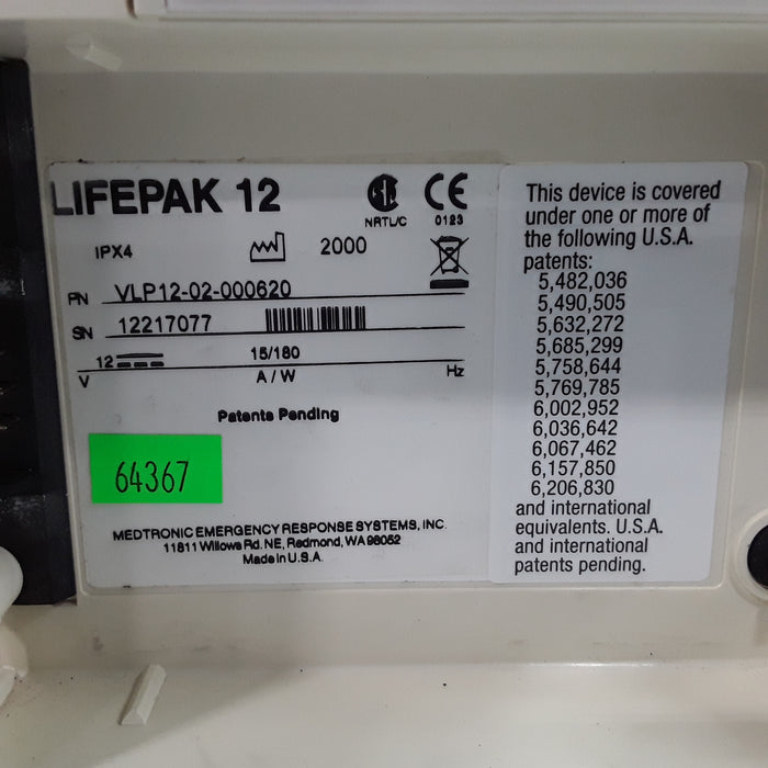 Medtronic Medtronic 11141-000149 Physio-Control LifePak 12 Battery Defib Defibrillators reLink Medical