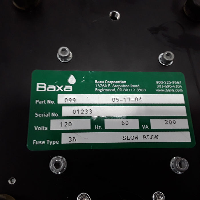 Baxa Corporation Baxa Corporation Repeater Pump Peristaltic Fluid Transfer Temperature Control Units reLink Medical