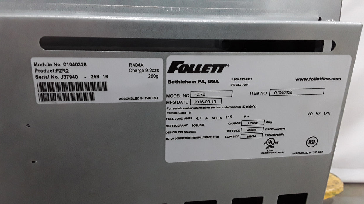 Follett Corp FZR2 Medical Grade Counter Top Freezer