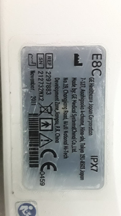 GE Healthcare E8C Model 2297883 Endocavity Ultrasound Probe