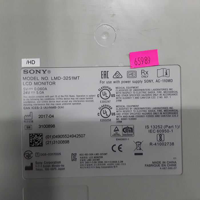 Sony LMD-3251MT LCD Display