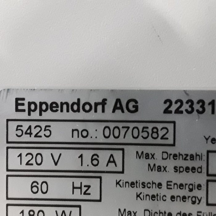 Eppendorf 5415D Centrifuge