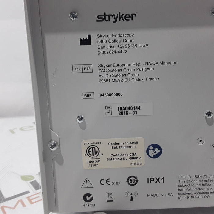 Stryker Medical Crossflow Integrated Arthroscopy Pump