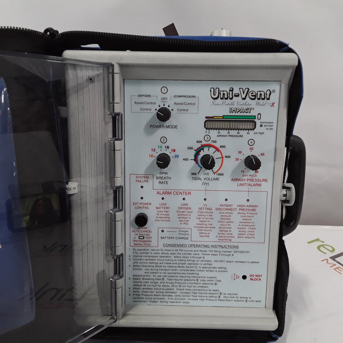 Impact Instrumentation, Inc. Uni-Vent 73X Portable Ventilator