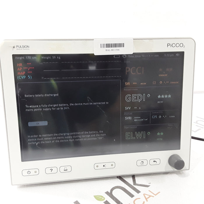Pulsion Medical Systems Picco2 Patient monitor