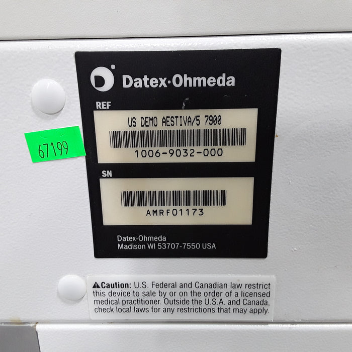 Datex-Ohmeda Aestiva 5 Anesthesia Unit